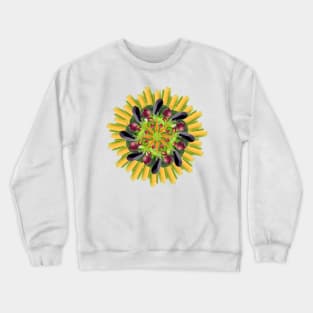 vegan mandala with corn Crewneck Sweatshirt